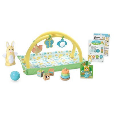 Melissa & Doug Mine to Love Toy Time Play Set for Dolls with Activity Gym, Stacker, Blocks, More - 16pc: Emotional Development, Plastic Material