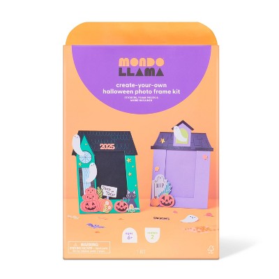 2ct Halloween Craft Foam Frame Kit - Mondo Llama