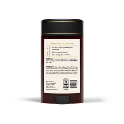Cremo Solid Deodorant Italian Bergamot - 2.65oz
