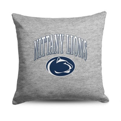 NCAA Penn State Nittany Lions 16" Heather Gray Sweatshirt Pillow