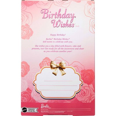 Barbie Signature Birthday Wishes Doll, Collectible 13" Fashion Doll in Satiny Pink Dress