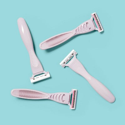 Pivoting Head Women's 3-Blade Disposable Body Razors - 4ct - up&up