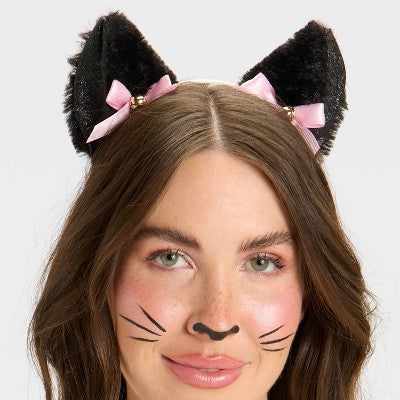 Adult Halloween Cat Costume Headband - Hyde and EEK! Boutique Black