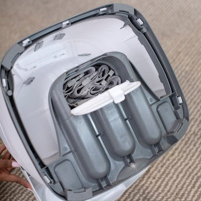 Ingenuity Baby Base 2-in-1 Booster Feeding and Floor Seat with Self-Storing Tray - Night Sky