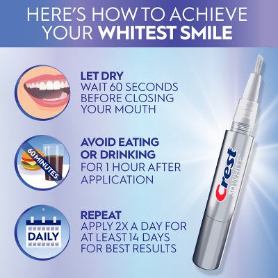 Crest 3D White Teeth Whitening Pen - Mint - 0.06 fl oz