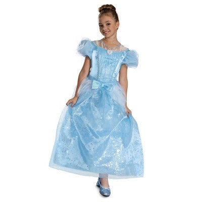 Disney Princess Kids' Cinderella Deluxe Costume Dress Light Blue 7-8 (LOCAL PICKUP ONLY)