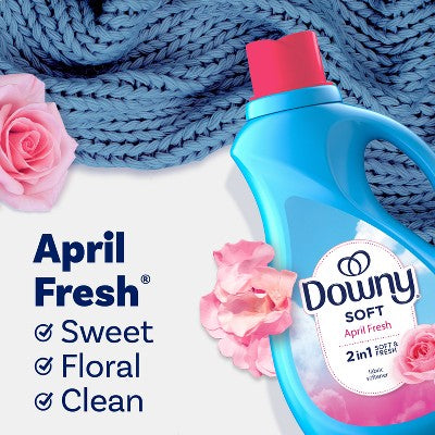 Downy Soft & Fresh Liquid Fabric Softener - April Fresh - 100 fl oz