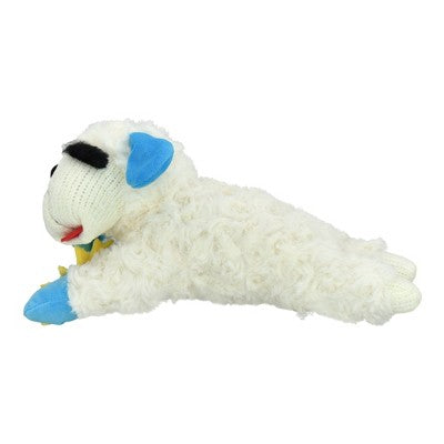 Multipet Lamb Chop holding Sun Summer Dog Interactive Plush Toy - White