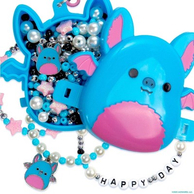 Squishmallows Boyle Halloween Bracelet Kit: Craft Activity Set with Beads, Charms, Clips & Storage Case