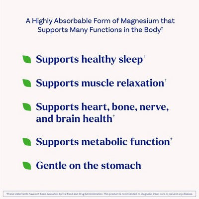 Natrol High Absorption Magnesium Glycinate Capsules - Cherry Lemon - 30ct