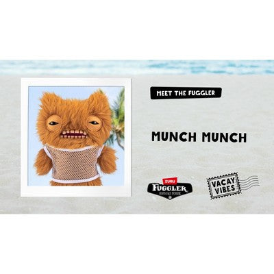 Fuggler 9.4" Vacay Vibes Munch Munch Stuffed Animal - Ginger: Monster Character Fabric Toy