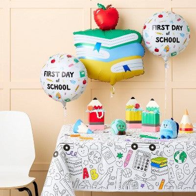 3ct Books First Day of School Foil Balloon Bundle - Spritz