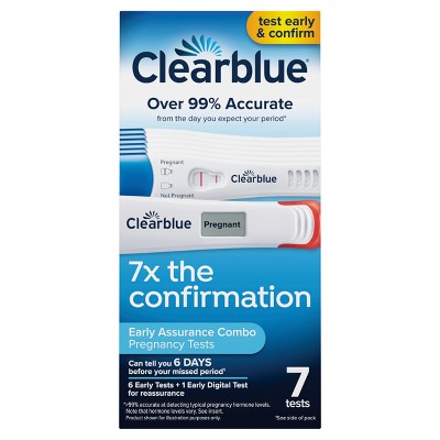 Clearblue Combo Pregnancy Tests - 6 Rapid + 1 Digital