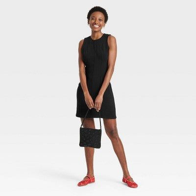 Women's Mini Sheath Dress - A New Day Black 2
