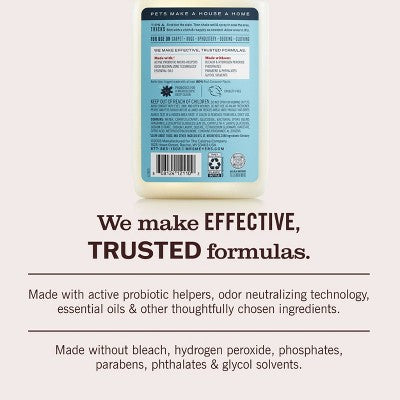 Mrs. Meyer's Clean Day Liquid Coconut Scent Pet Stain Remover and Odor Fighter - 16 fl oz: Paraben-Free, Bleach-Free, Phthalate-Free