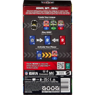 Mattel Uno Elite NFL Core Starter Pack Card Game