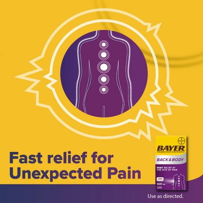 Bayer NSAID Aspirin Extra Strength Back & Body 500Mg Tablets - 200ct