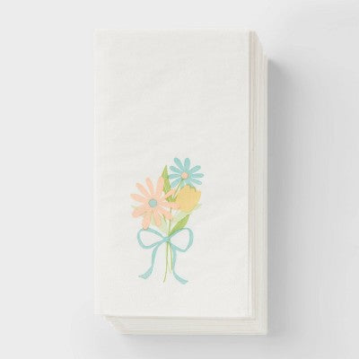 30ct Easter Floral Bouquet Guest Towe - Spritz