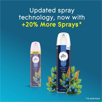 Glade Fresh Aerosol Room Air Freshener - Juniper & Teak - 8oz