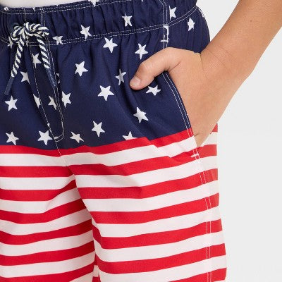 Boys' Flag Swim Trunks - Cat & Jack L (10/12) *ADD 3 TO YOUR CART & 1 IS FREE!*