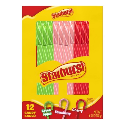 Starburst Christmas Candy Canes - 5.3oz12ct