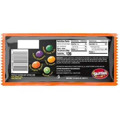 Skittles Shriekers Sour Halloween Candy Share Size - 3.6oz