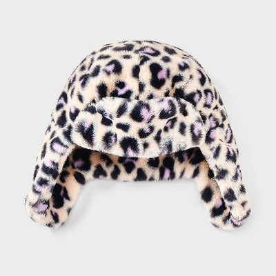 Girls' Trapper Hat - Cat & Jack Leopard Print