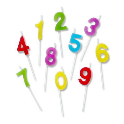 Rainbow Number Candles - 10ct - Favorite Day