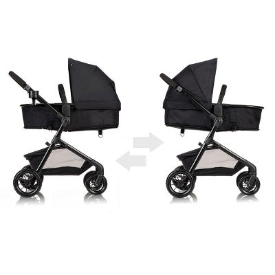Evenflo Pivot Modular Travel System with LiteMax Infant Car Seat with Anti-Rebound Bar - Casual Gray (LOCAL PICKUP ONLY)