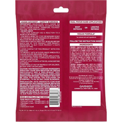 Garnier Color Sensation Color Retouch Ammonia Free Demi Permanent Hair Color - Red