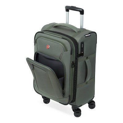 SWISSGEAR Zurich Softside Carry On Spinner Suitcase - Green (LOCAL PICKUP ONLY)