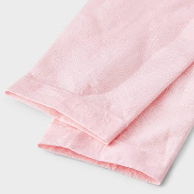 Girls' Dance Footless Tights - Cat & Jack Pink L: Nylon Spandex Knit, Over the Knee, Blackout