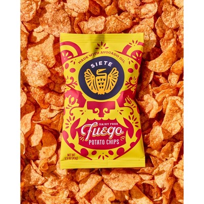 Siete Fuego Kettle Potato Chips - 9oz/6ct