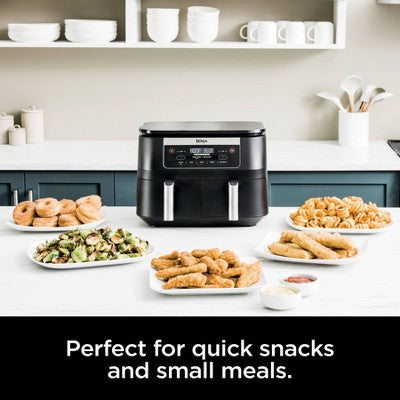 Ninja Foodi 6qt 5-in-1 2-Basket Air Fryer with DualZone Technology - DZ090: Stainless Steel, Digital Control, 1760W (LOCAL PICKUP ONLY)