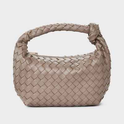 Mini Woven Clutch Bag - A New Day Brown