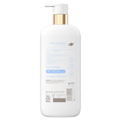 Dove Beauty Serum Ultra Sensitive Body Wash - Fragrance Free - 18.5 fl oz