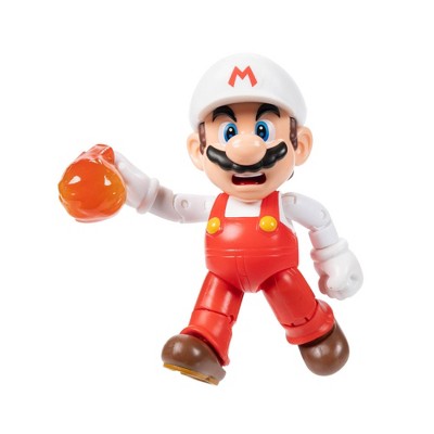 Nintendo Super Mario with Fire Flower 4" Action Figure