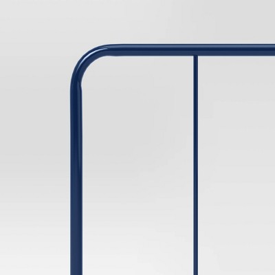 Twin Metal Kids' Headboard Navy - Pillowfort: Bed Frame Mounted, Curved Design, Twin Size, Powder-Coated Metal (LOCAL PICKUP ONLY)