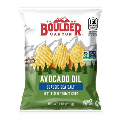 Boulder Canyon Kettle Style Potato Chips Variety Pack - 18oz/18ct