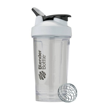 BlenderBottle Pro24 Energy and Sports Drinks - Clear/White - 24oz