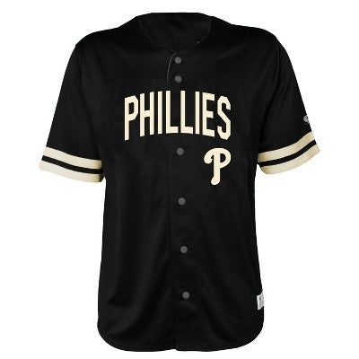MLB Philadelphia Phillies Mens's Button Down Jersey - SIZE MIX: Short Sleeve