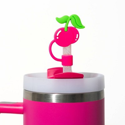 CharCharms 4pk Straw Toppers Green