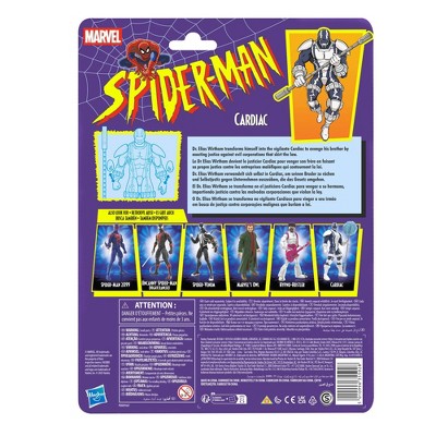 Marvel Legends Series Cardiac Retro Cardback Spider-Man Comics Action Figure