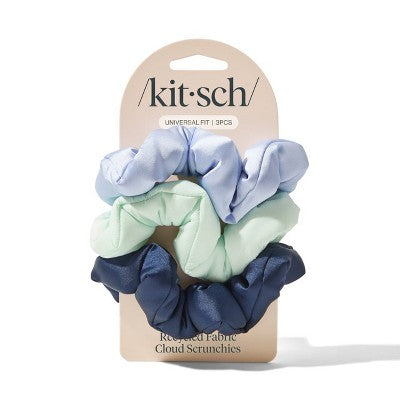 Kitsch-Mass Women's Cloud Scrunchies - Garden Bouquet - 3ct