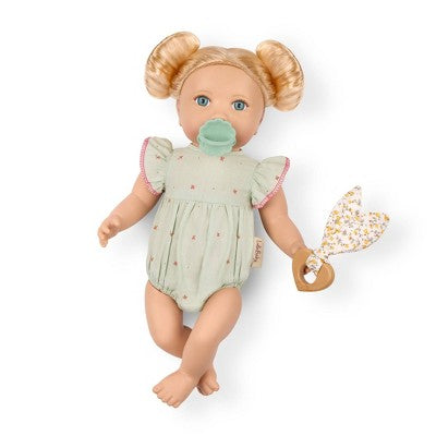LullaBaby 14" Baby Doll & Disappearing Milk Bottle Set - Blue Eyes Blonde Hair