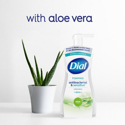 Dial Sensitive Aloe Hand Soap Foam Pump - 10 fl oz
