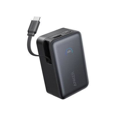 Anker 10000 mAh 45W with Built-In Retractable USB-C Cable