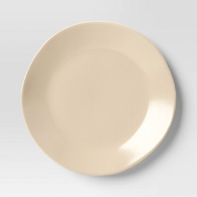 8.5" Stoneware Aralia Organic Coupe Salad Plate Beige - Threshold