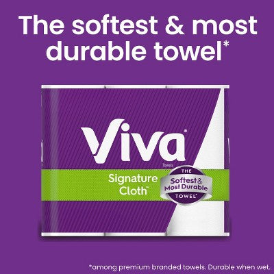 Viva Signature Cloth Choose-A-Sheet Paper Towels - 12 Triple Rolls (LOCAL PICKUP ONLY)