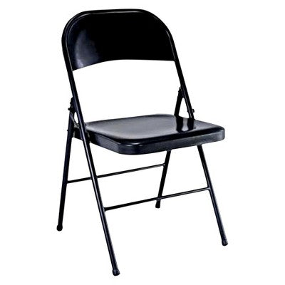 Peakform Metal Folding Chair Black (LOCAL PICKUP ONLY)